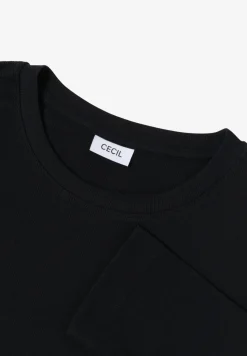 Shirt met geribde structuur
