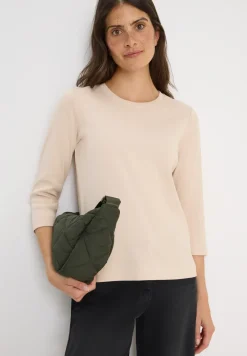 Shirt met geribde structuur