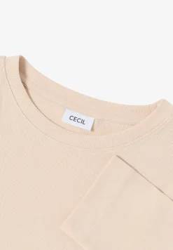 Shirt met geribde structuur