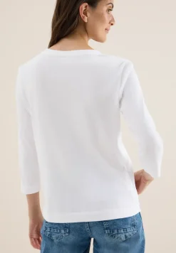 Shirt met geribde structuur
