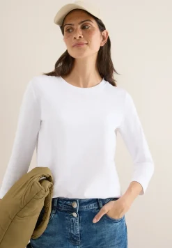 Shirt met geribde structuur