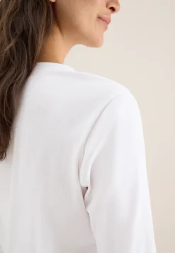Shirt met geribde structuur