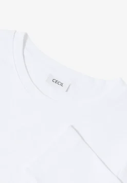 Shirt met geribde structuur