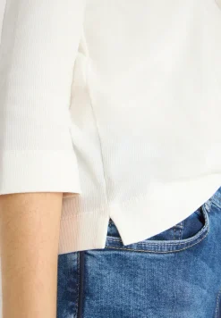 Shirt met geribde structuur