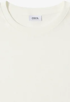 Shirt met geribde structuur