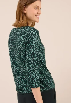 Shirt met geribde structuur