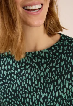 Shirt met geribde structuur