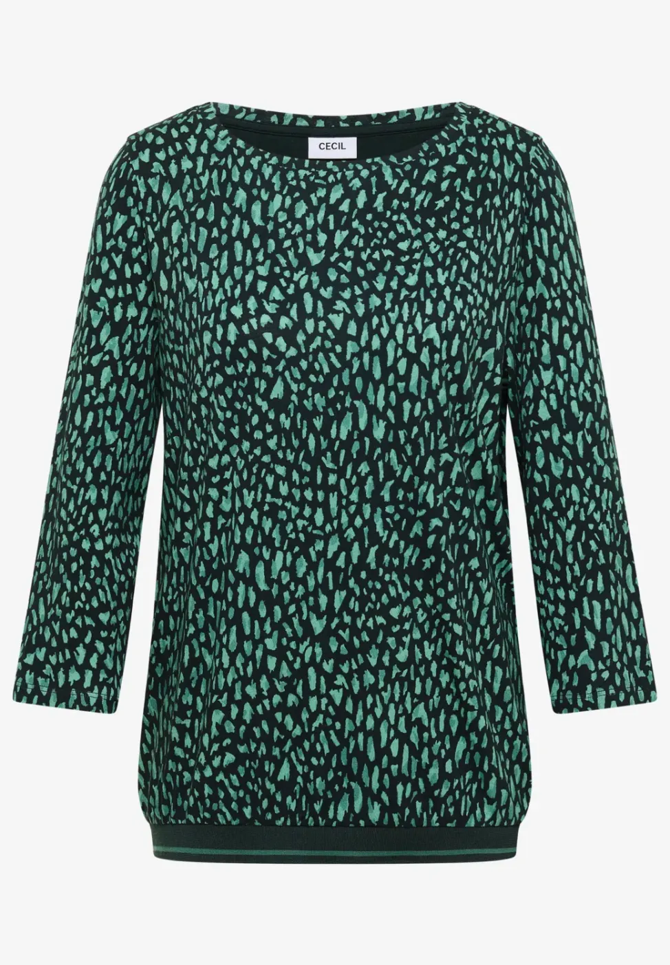 Shirt met geribde structuur