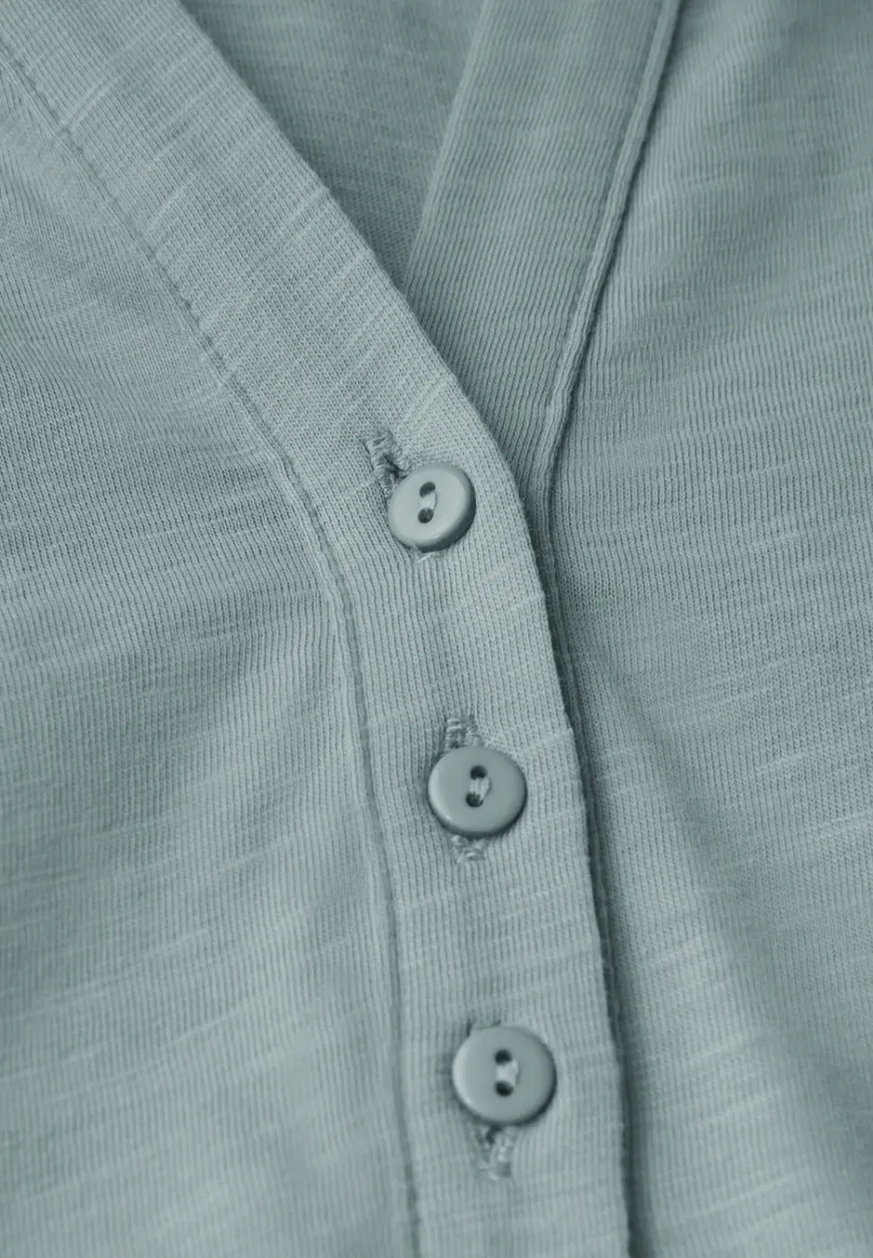 Shirt met gespleten hals