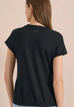 Shirt met gespleten hals in tuniekstijl