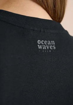 Shirt met gespleten hals in tuniekstijl