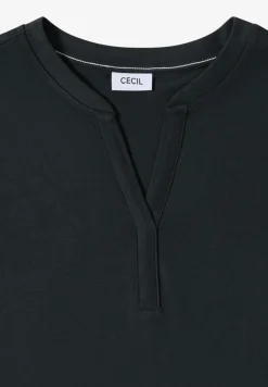 Shirt met gespleten hals in tuniekstijl