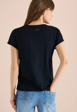 Shirt met gespleten hals in tuniekstijl