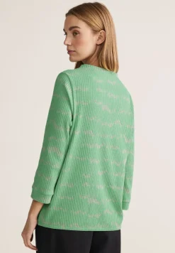 Shirt met gestreepte structuur