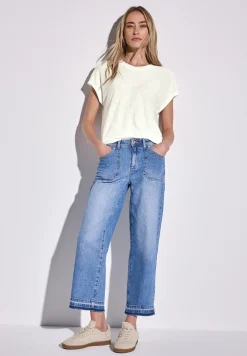 Shirt met gestreepte textuur