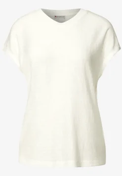 Shirt met gestreepte textuur