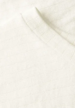 Shirt met gestreepte textuur