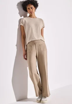 Shirt met gestreepte textuur