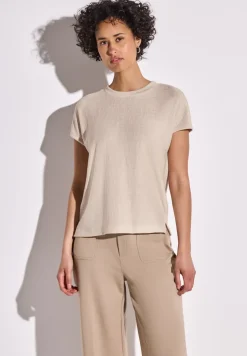 Shirt met gestreepte textuur