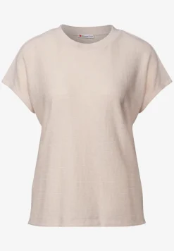 Shirt met gestreepte textuur
