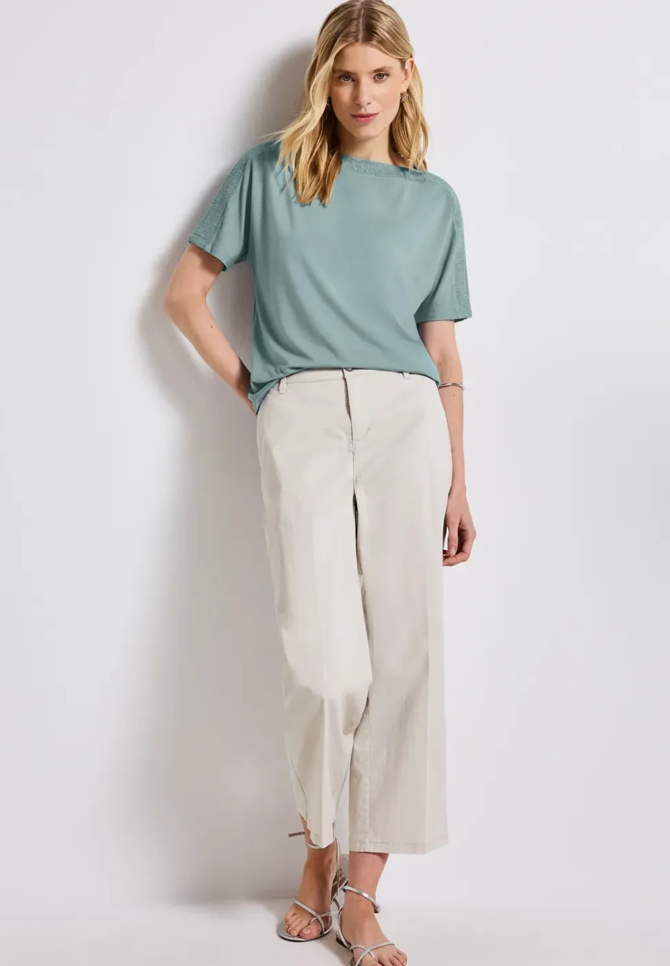 Shirt met gestructureerde kraag