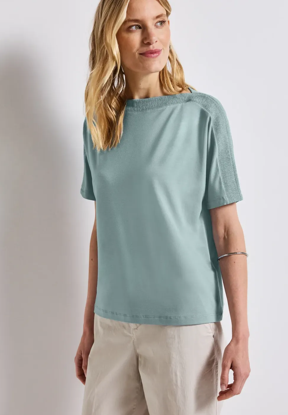 Shirt met gestructureerde kraag