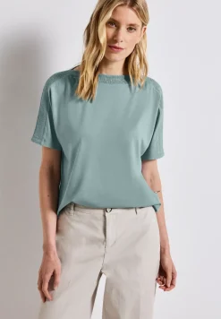 Shirt met gestructureerde kraag