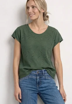 Shirt met gestructureerde mix