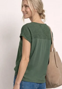 Shirt met gestructureerde mix