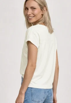 Shirt met gestructureerde mix