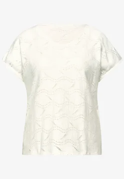 Shirt met gestructureerde mix