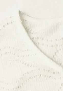 Shirt met gestructureerde mix