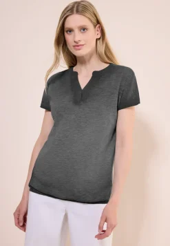 Shirt met gewassen look