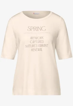 Shirt met glimmende tekst