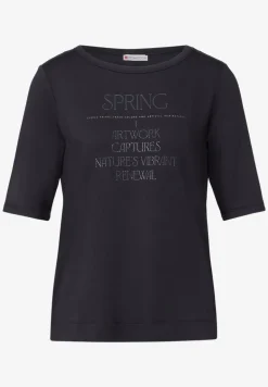 Shirt met glimmende tekst
