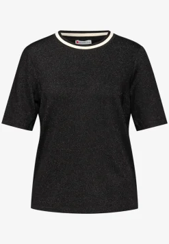 Shirt met glitterdetails
