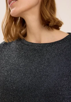 Shirt met glitterdetails