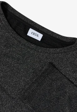 Shirt met glitterdetails