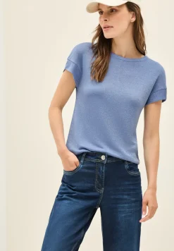 Shirt met glitterdetails