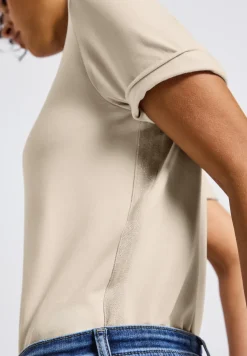 Shirt met glitterstrepen