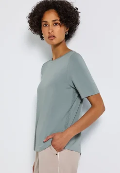 Shirt met glitterstrepen