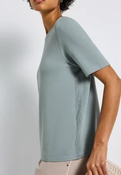 Shirt met glitterstrepen