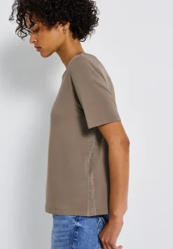 Shirt met glitterstrepen