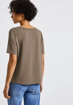 Shirt met glitterstrepen