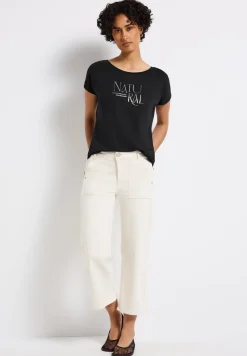 Shirt met glitter tekst