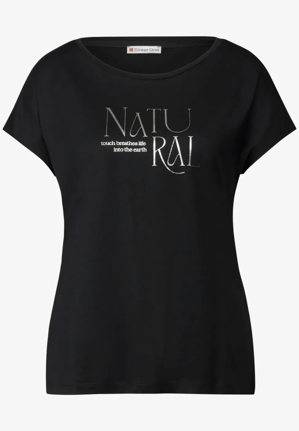 Shirt met glitter tekst
