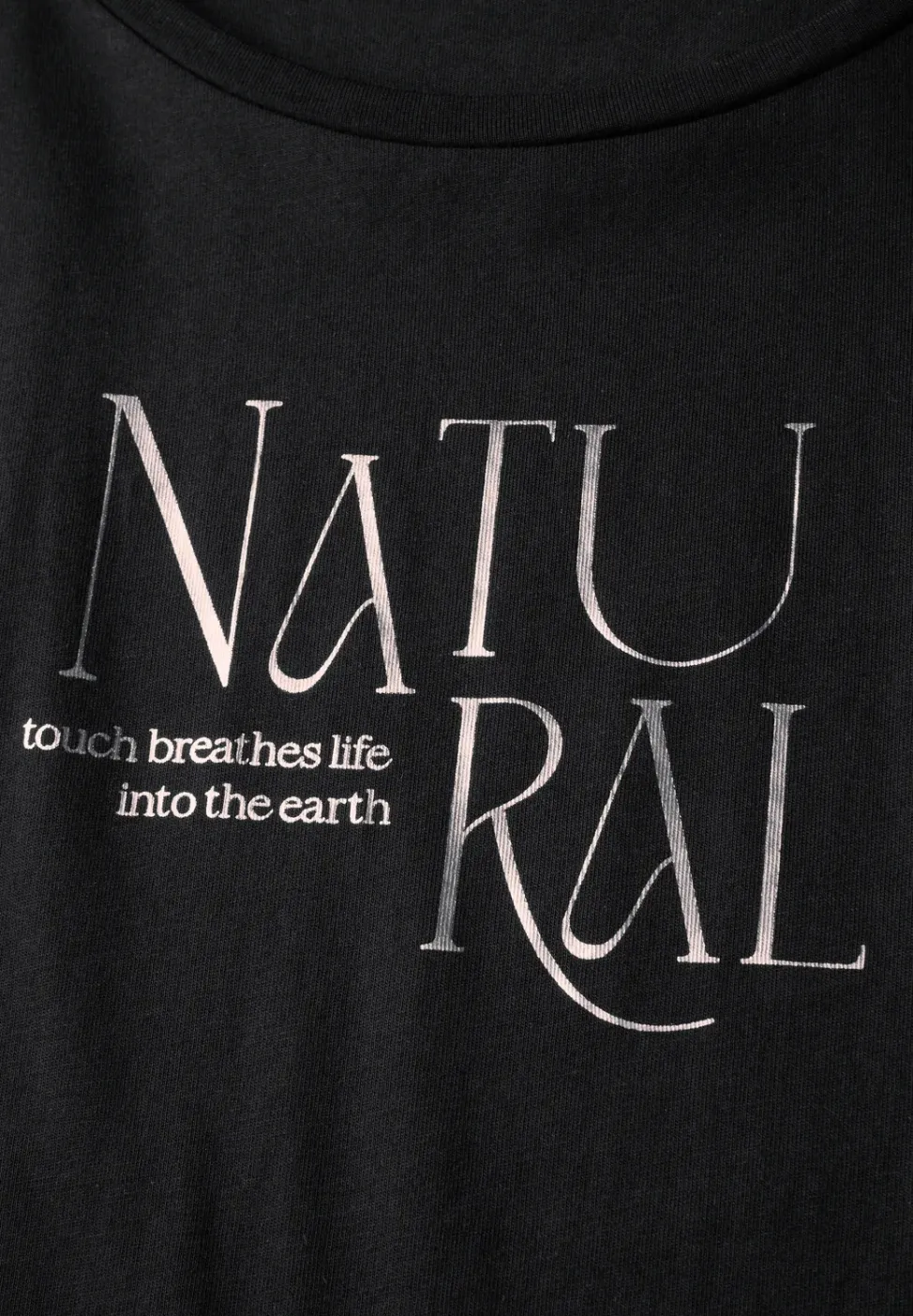 Shirt met glitter tekst