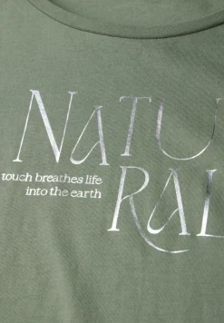 Shirt met glitter tekst