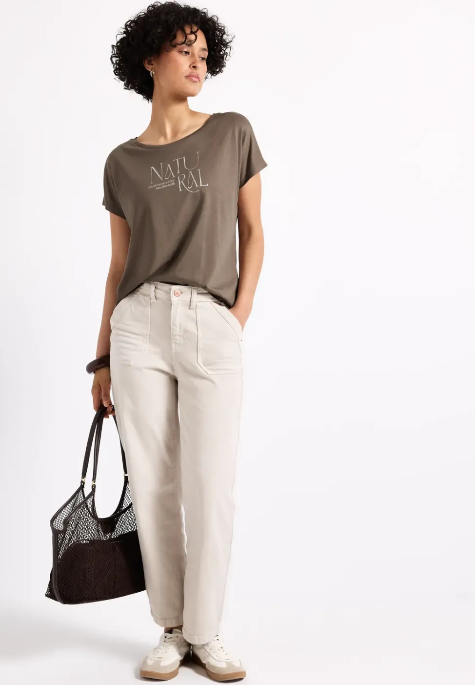 Shirt met glitter tekst