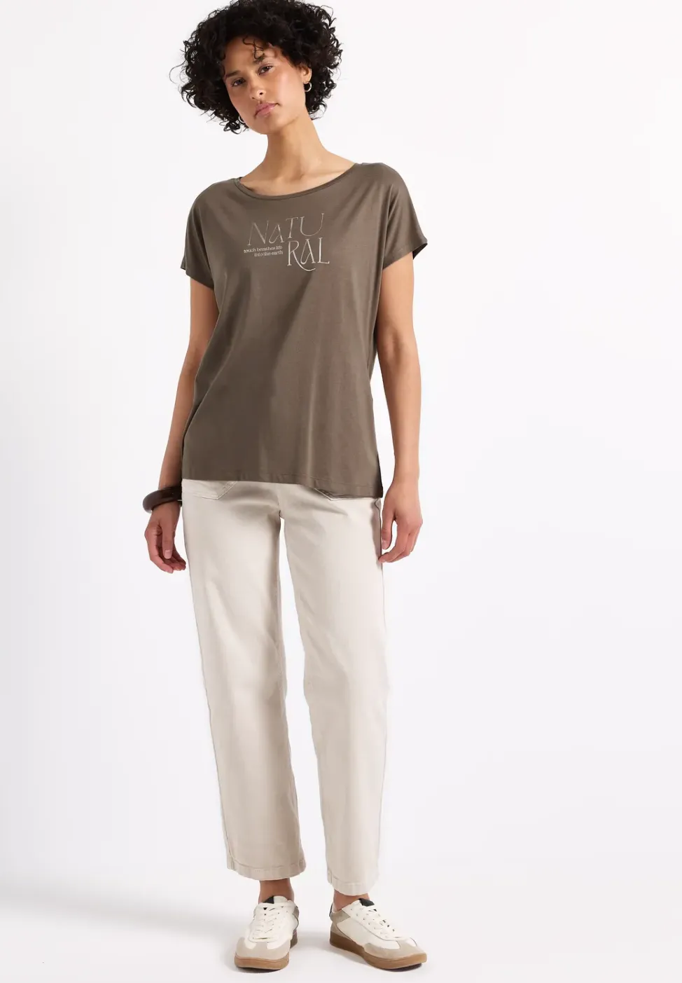 Shirt met glitter tekst